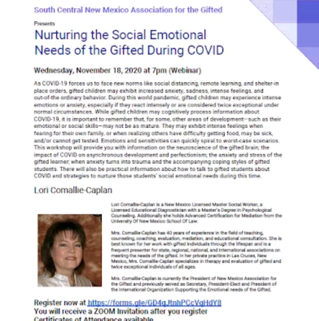 South Central NM Association for the Gifted tweet media