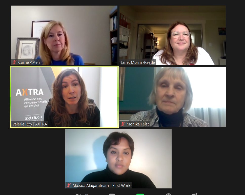 first_work's tweet photo. At the #ASPECT20Virtual conference, working with employers &amp; online program delivery are key aspects of strategic change in the sector, as per Monika Feist of @successskillsmb. 
This is absolutely true in #Ontario as well, as covered in our #Futures20 conference. https://t.co/MkSCiBQX76