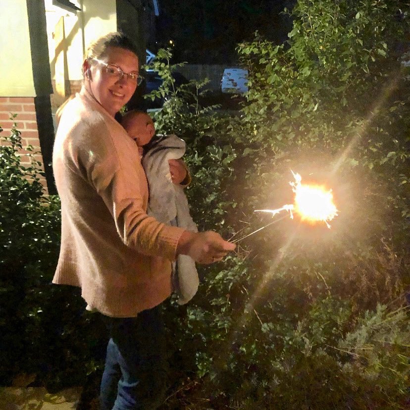 I held this sparkler for all of 5 seconds just to take a picture 😂 #GuyFawkesNight #quietnight #pblogger #Trending #familyfuntime