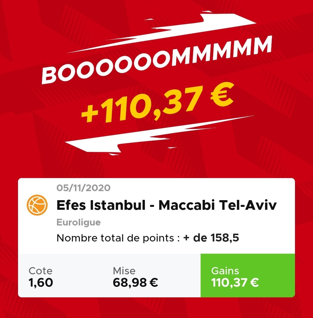FoxiVenom's tweet photo. @JPronos23 Parti de 25€ 👌 Clairement le J c'est le S 😁 merci d'autant nous régalé 🤑🤑 https://t.co/4kdad1jd29