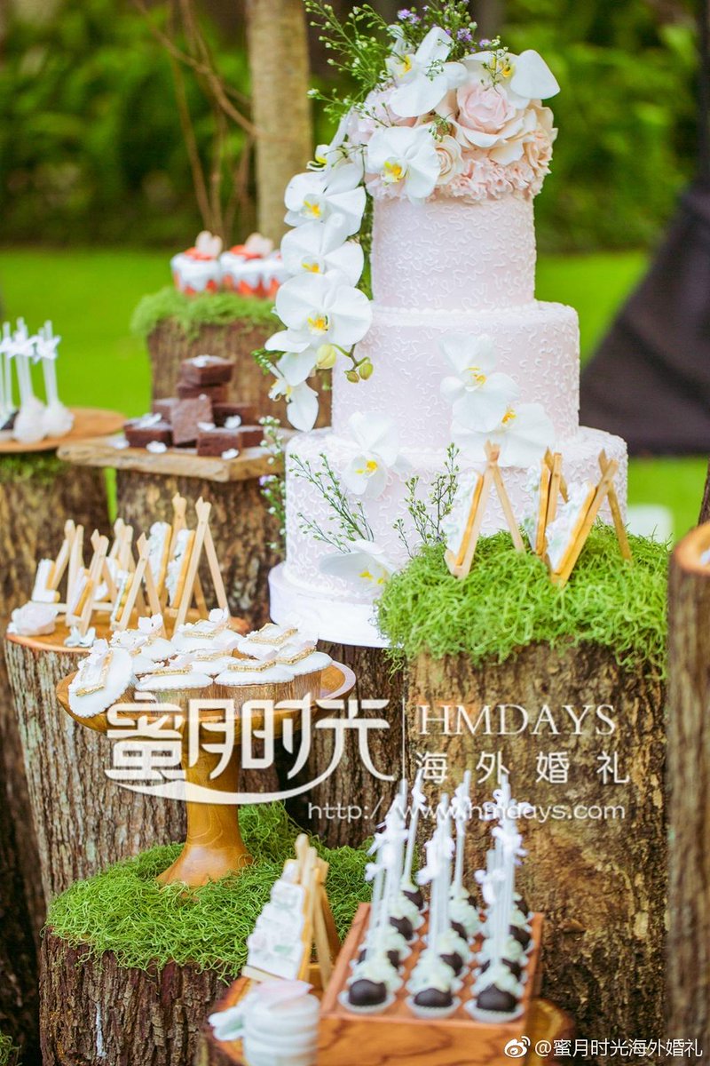 Hmdayswedding's tweet photo. 森系婚礼晚宴甜品台布置仿佛置身绿野仙踪的奇幻世界，融入了许多我们和新娘喜欢的可爱元素，还特意搭配巴厘岛特色的木雕小动物，带给我们去追求幸福巴厘岛婚礼  .境外婚礼  
----
we-chat: hmdays999 or hmdays-wendy
email: service@hmdays.com
web: https://t.co/X8FaGghkzo

#b... https://t.co/CrkB5PvwDB