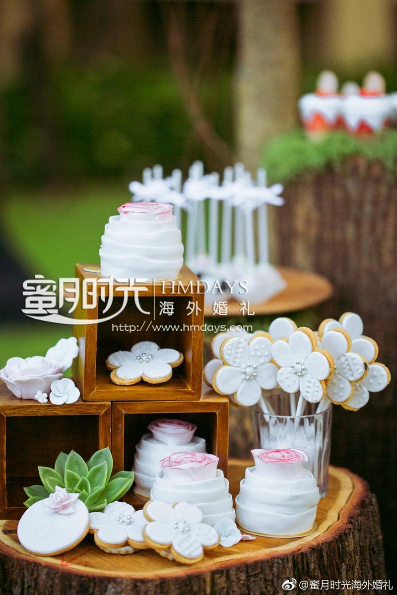 Hmdayswedding's tweet photo. 森系婚礼晚宴甜品台布置仿佛置身绿野仙踪的奇幻世界，融入了许多我们和新娘喜欢的可爱元素，还特意搭配巴厘岛特色的木雕小动物，带给我们去追求幸福巴厘岛婚礼  .境外婚礼  
----
we-chat: hmdays999 or hmdays-wendy
email: service@hmdays.com
web: https://t.co/X8FaGghkzo

#b... https://t.co/CrkB5PvwDB