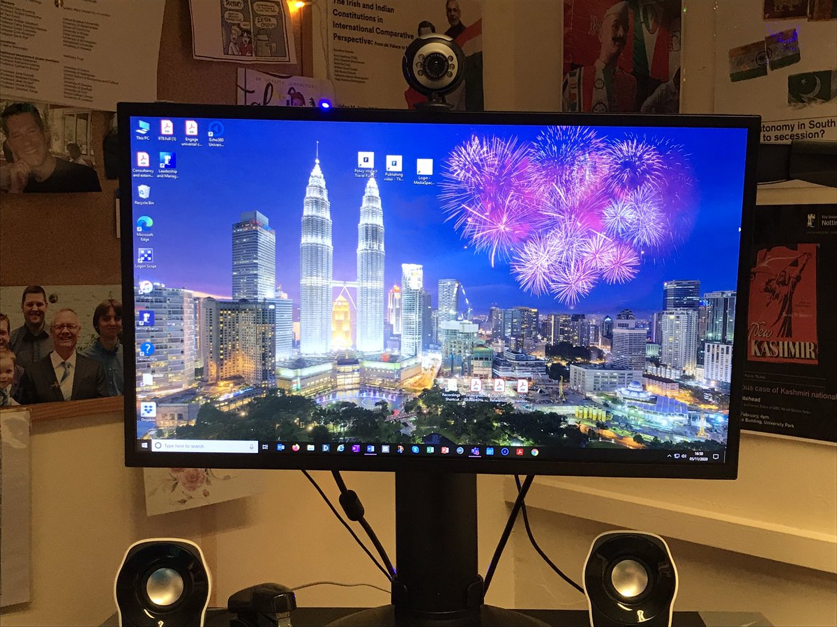 KatAdeney's tweet photo. It’s the small things in life. Firework theme for my computer #HappyKat https://t.co/2SBr5RyR3F