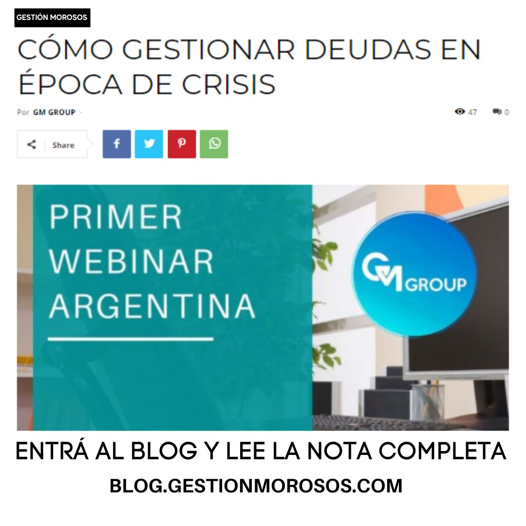 GestionMorosos's tweet photo. Te compartimos la nota del primer encuentro online.
Ingresá a nuestro blog y entérate de todos los temas que hablamos.
¡Seguro te va a servir!
🌐 https://t.co/iMAEAfYeJZ
Mirá también https://t.co/mnHdaUQN8S
#GMGroup #GestiónMorosos #EstrategiasDeCobranza #BlogGM https://t.co/atEO4h4oDU