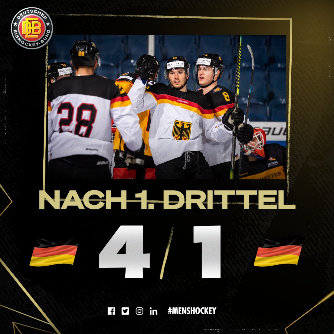 deb_teams's tweet photo. Ein torreiches erstes Drittel ist vorbei. 4:1 für die Nationalmannschaft gegen das Top Team Peking.
Ehliz, Michaelis, Brandt, Ugbekile für's A-Team und Kinder für das Top Team treffen.
#nationalmannschaft #deb #DCup20 https://t.co/6dg4Wldgal