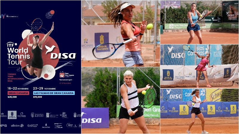 LpaVisit's tweet photo. Las Palmas Gran Canaria acoge en noviembre a las mejores promesas del #tenis femenino mundial 💛🌴

🎾ITF DISA Gran Canaria 
🎾ITF DISA Las Palmas de Gran Canaria 

🗓️Del 15 al 29 de noviembre 

@OpenGranCanaria 

➡️https://t.co/v1rD9hDAGU https://t.co/RMZQq5SQ55