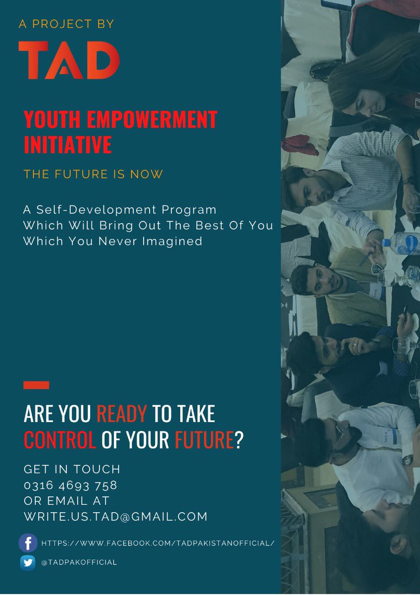 TADPakOfficial's tweet photo. If you are a #Student or a fresh #Graduate with an Age Group of 18-24 years and looking for a #Career or #WorkExperience with #Studies, this Program is for you!
 #YouthEmpowerment #College #Universities #Career #Recruitment #Lahore #Islamabad #Karachi #Multan #Faisalabad #TAD https://t.co/JPQRgwiatN