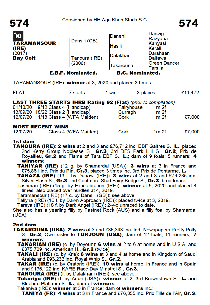 bloodstocknews's tweet photo. 💫 @JSBLOODSTOCK &amp; @CumaniRacing secure Lot 574 for €105,000 @Goffs1866 Autumn Sale 💫

Consigned by @AgaKhanStuds, the winning 3YO colt by DANSILI will head to Australia for connections.

📑 Don't miss tomorrow's EBN for a full-round up of today's online sale #readallaboutit https://t.co/8MEoHkECDx