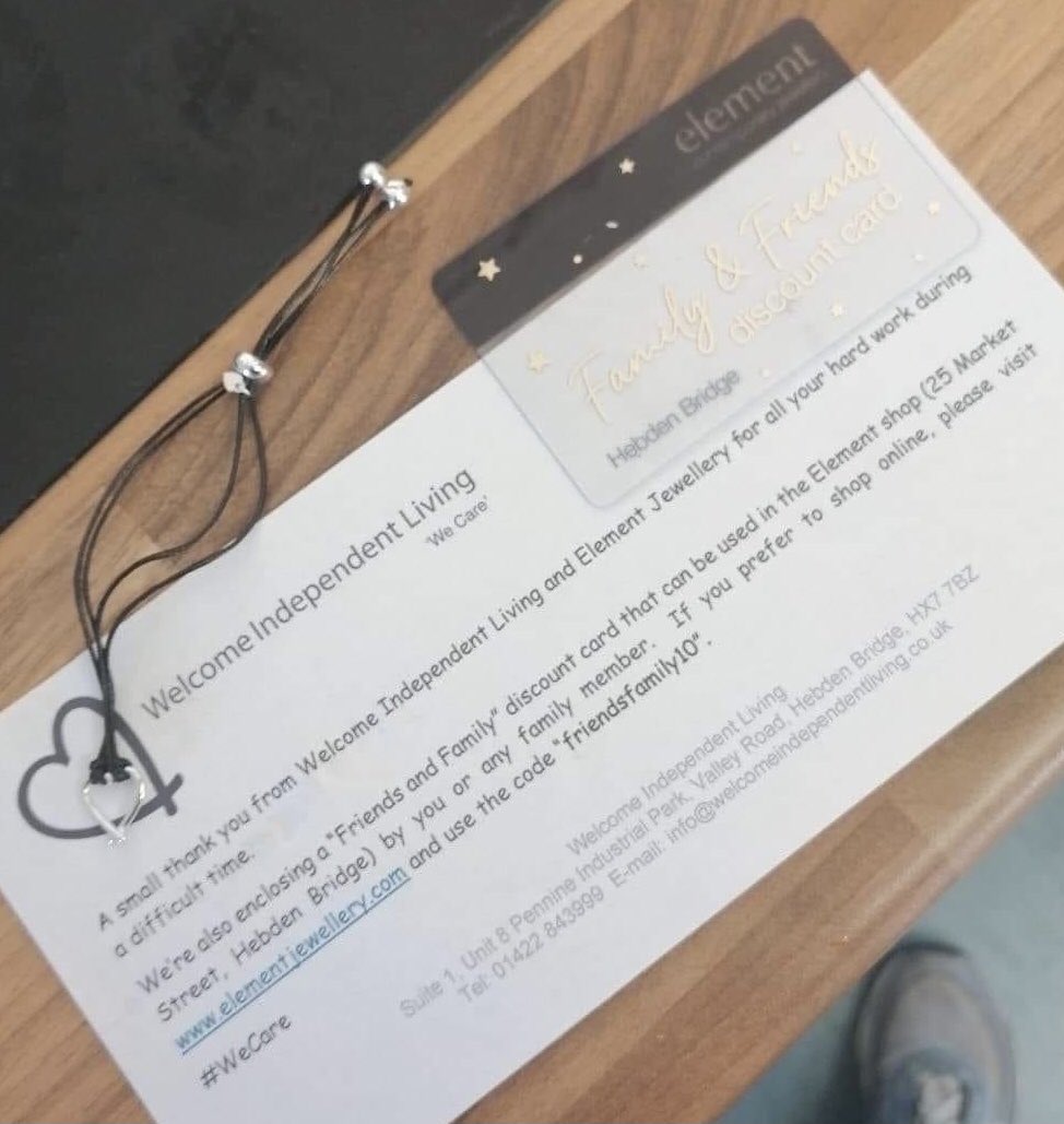 LivingWelcome's tweet photo. In conjunction with @helloelement in #HebdenBridge we sent a small thank you to our carers for all their hard work during the pandemic. Maybe not the national pay rise they deserve, but we wanted to show our appreciation ❤️
 
#wecare #carers #elderly #vulnerable #homecare https://t.co/eMEdABKB8o