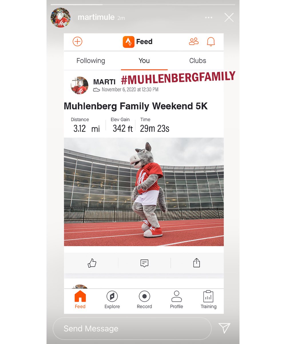 Muhlenberg_MALT's tweet photo. Join Marti for the Family Weekend Virtual 5k! Complete a 5k anytime from Friday, November 6th at 12pm through Sunday, November 8th at 5pm to be entered to win prizes! More details and registration information can be found at https://t.co/CaDrr4COIk https://t.co/WsgGQEh34z