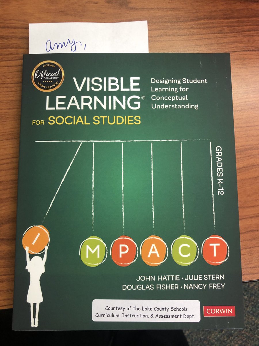 So excited to dig-in to #visiblelearning with ⁦<a href="/lakeschools/">Lake County Schools</a>⁩ Social Studies colleagues ⁦<a href="/LakeLearns/">LCS ProLearning</a> #LCSSocialStudies⁩ ⁦