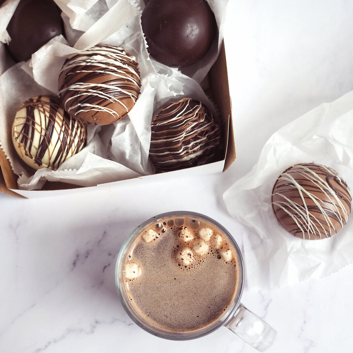 We are busy making #Hotchocolatebombs! Watch: instagram.com/reel/CHDpWpqBi… #hotcocoabomb