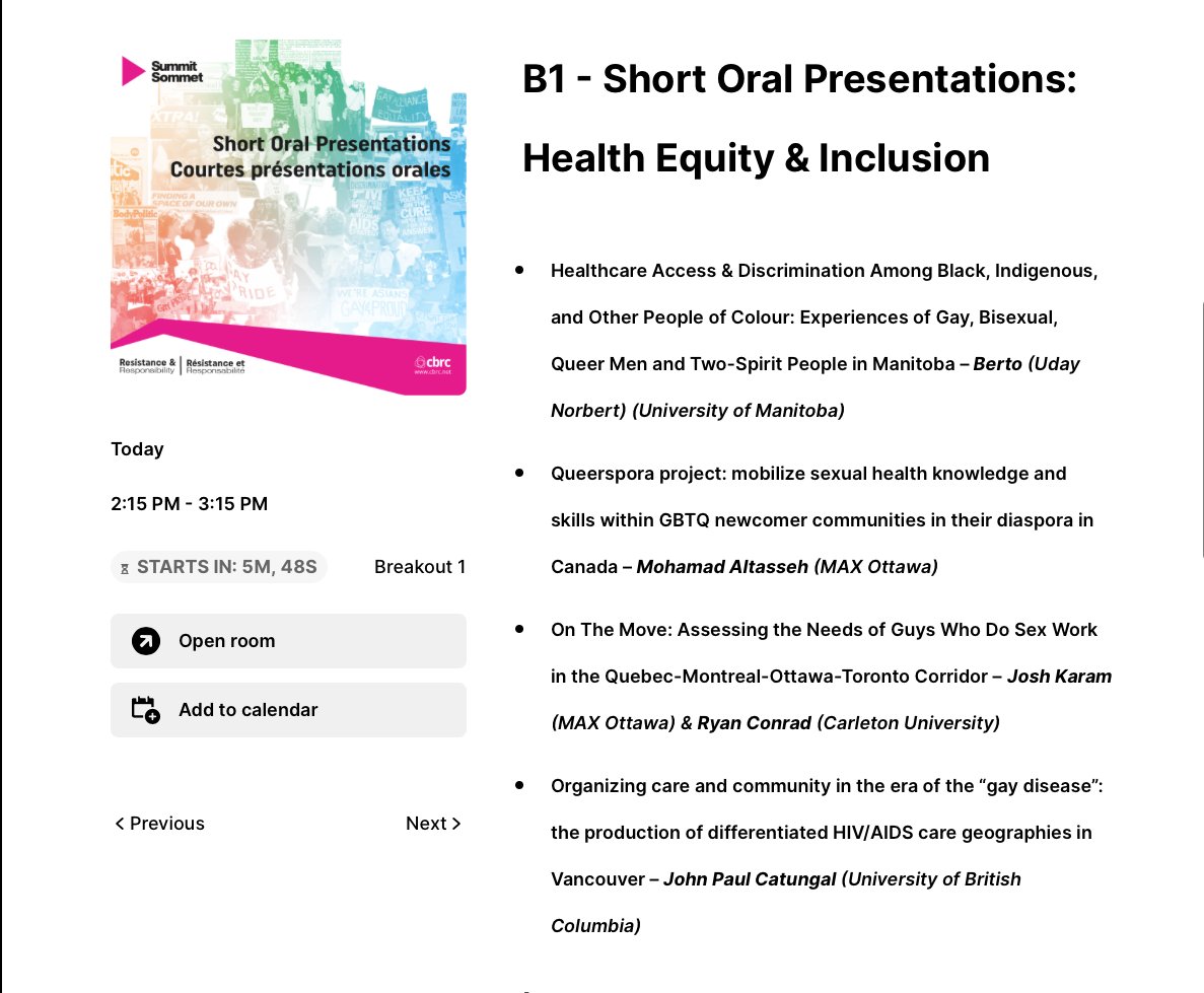 QuARTOttawa's tweet photo. Today's @CBRCtweets keynote from @syrusmarcusware was amazing, in discussion w/ Roberto Ortiz @ron_81, former Exec.Dir of Max Ottawa. Looking forward now to hearing @max_ottawa 's Mohamad Altasseh on the #Queerspora project+ #RyanConrad #JoshKaram before @alexmcclelland 5pm EST🔻 https://t.co/aNKHlE1NzB