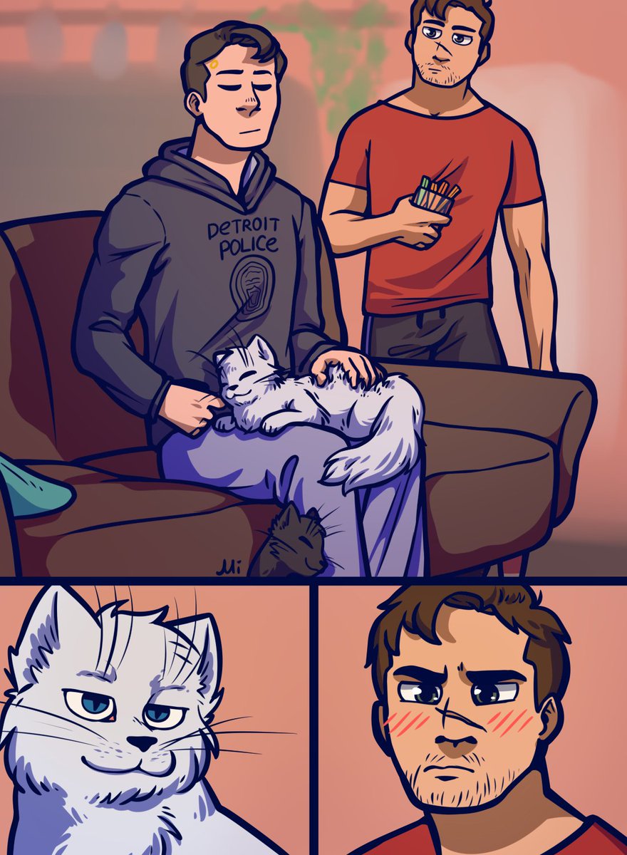 Miauta_Mi's tweet photo. Here’s cover and first page for @Reed900RBB
That you can read here (Gavin view):
https://t.co/KaswYuel0T
And here (Nines view):
https://t.co/RCQ3kT7fh5

I had a blast drawing and reading this!

#reed900reversebigbang #reed900RBB #dbh #detroitbecomehuman #reed900 #rk900 #gavinreed https://t.co/mlX0w1Wx51