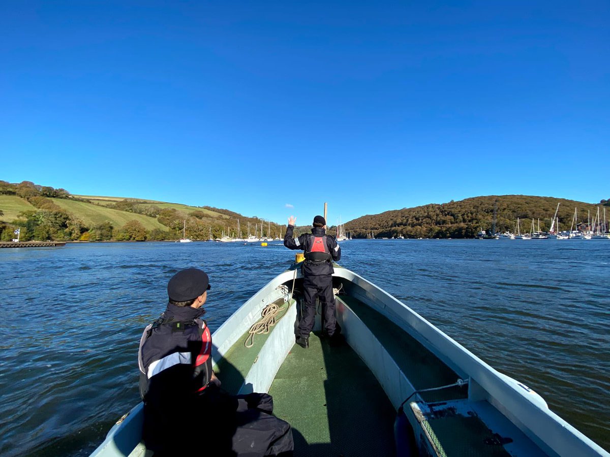 DartmouthBRNC's tweet photo. There have been a lot of man overboards on the River Dart this week (for exercise only) as #RFATidespring division have been working hard on their boat handling skills. #sailorfirst @RFAHeadquarters https://t.co/OGU2geHBCu