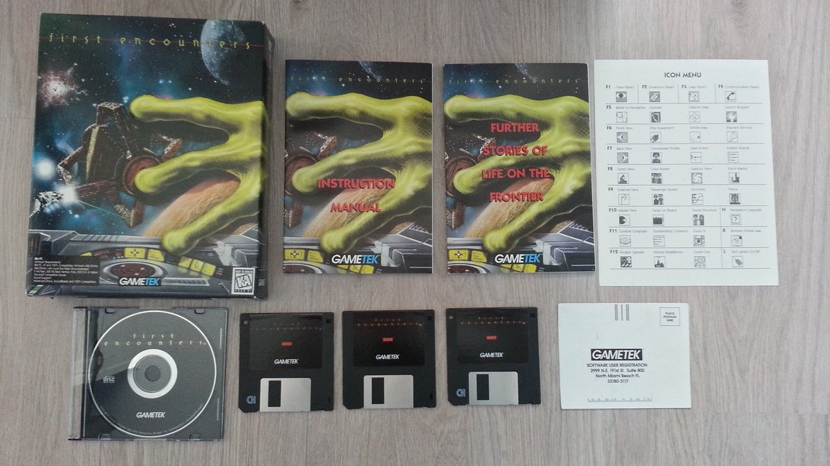 FrontierAstro's tweet photo. Not all the cardboard boxes have suffered as much as my #BBCElite copies. These US versions of #C64Elite and #FrontierFirstEncounters have fared much better. Perhaps it's not as damp over there! 😁 https://t.co/2Gb2SIcKbx