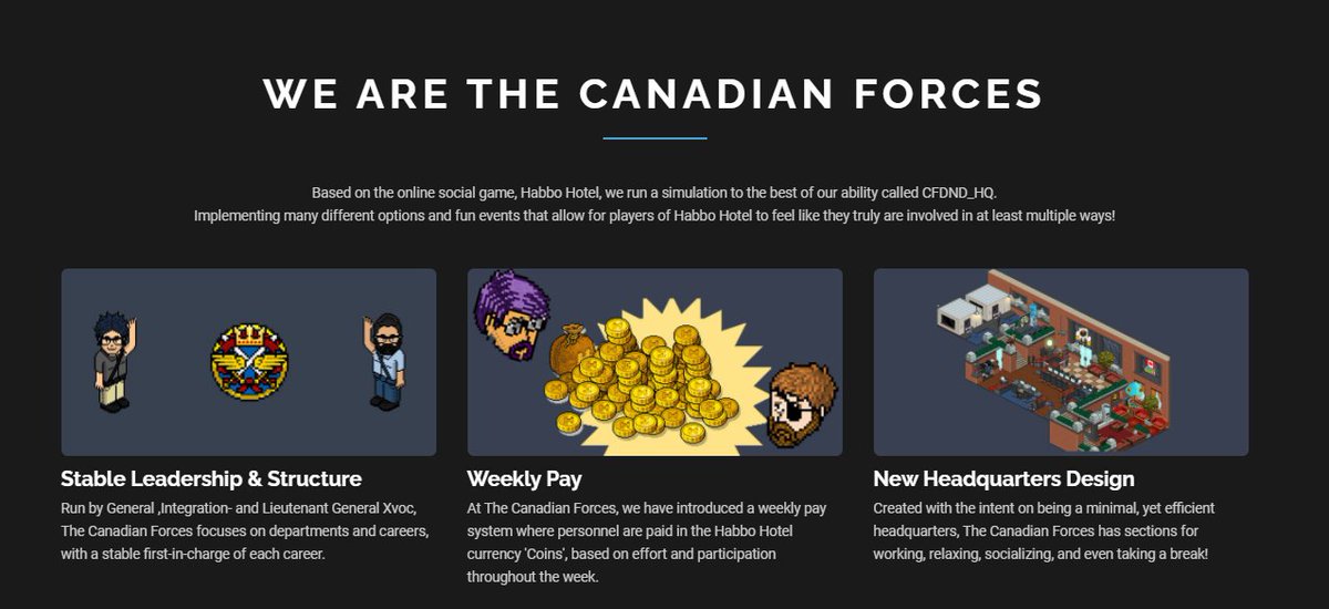 Habbo Canadian Forces tweet media