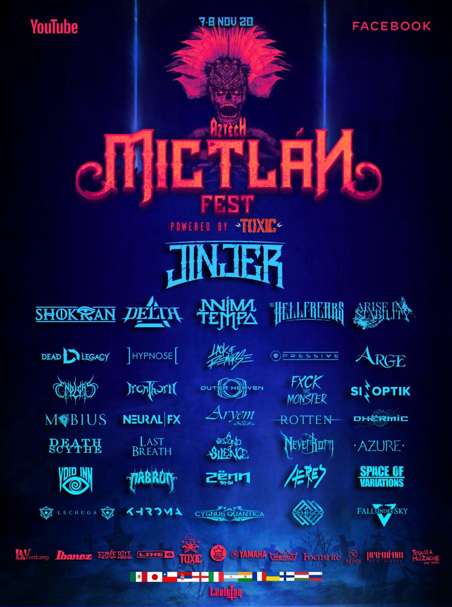roykhamus's tweet photo. Fin de semana cargado de Festivales ONLINE en #Mexico ! !!! 
#AztechMictlanFest y #LaBarcaMetalFest 

Listos????

#metalmexicano 
@jinjerofficial @animatempo @pressiveband y todo un mar de propuestas chingonas!!! https://t.co/MhTmM0QlkP
