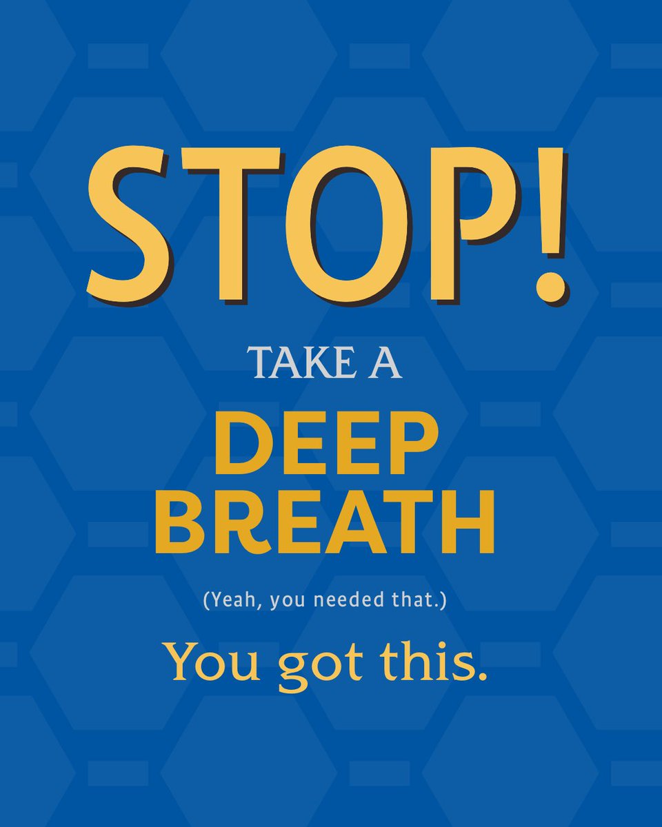 Feeling stressed? Take a deep breathe and do one activity today that makes you happy. Whether that be drinking a cup of tea, walking outside, playing an instrument, take some time to de-stress and recharge. 💙💛 #sjsulibrary #sjsu #destress