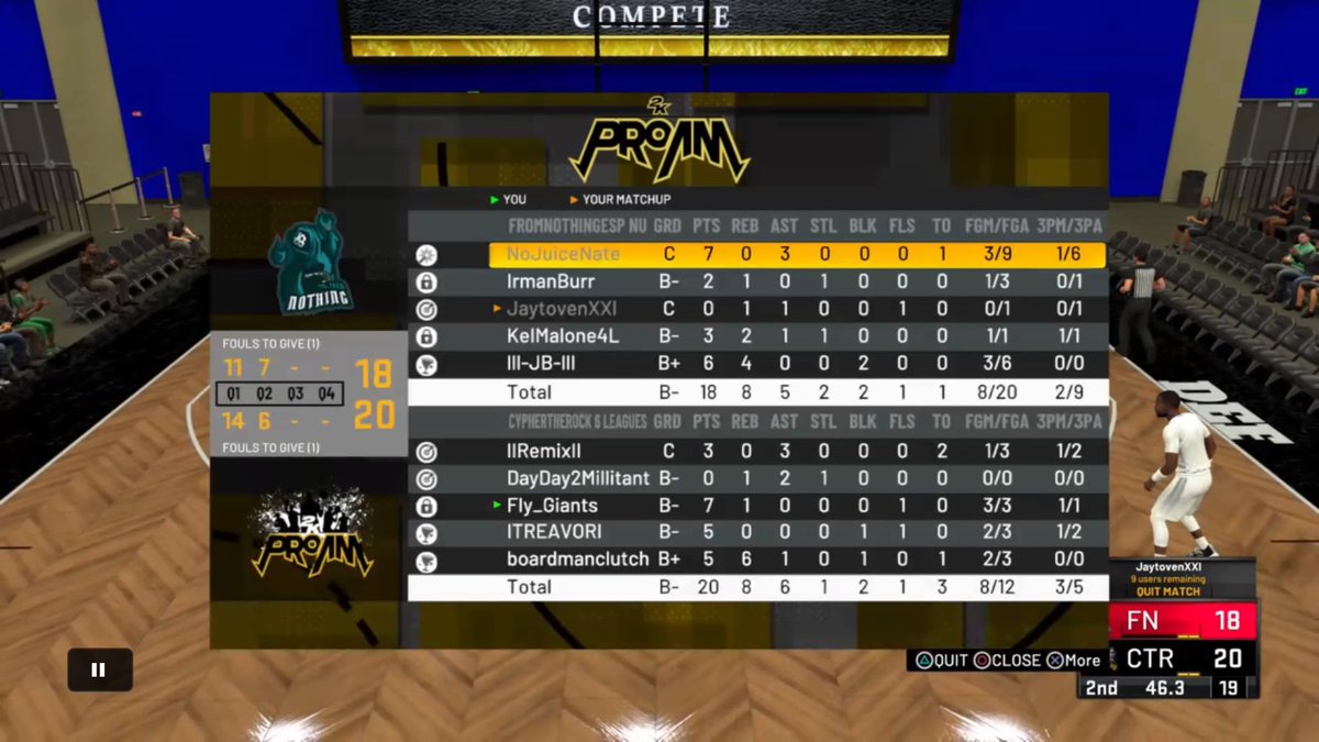 <a href="/CypherTheRocK/">CypherTheRocK 💰🏆</a> over @FromNothingESP had to get em outta here with the reverse sweep after they tried to get a FF. But we made sure they made it to their other series on time😈💪🏿

@Toijuin <a href="/MavsGG/">Mavs Gaming</a> <a href="/NBA2KLeague/">NBA 2K League</a> <a href="/Big_Brudda_PURP/">Coach Purp</a> <a href="/HeatwaveDesigns/">Heather | Heat</a> <a href="/Lanstradamus/">Lance Andreasen</a> #Texasticket Round 3