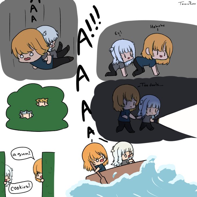 AmeSame prison break part 1 was too much fun, can't wait for part 2? #ameliart #gawrt #hololiveEnglish 