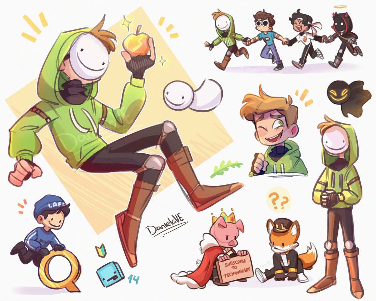 Some doodles I made~✨
#Doodles #DreamSMP #DreamTeam #Technoblade #Quackity #Fundy #DreamFanart