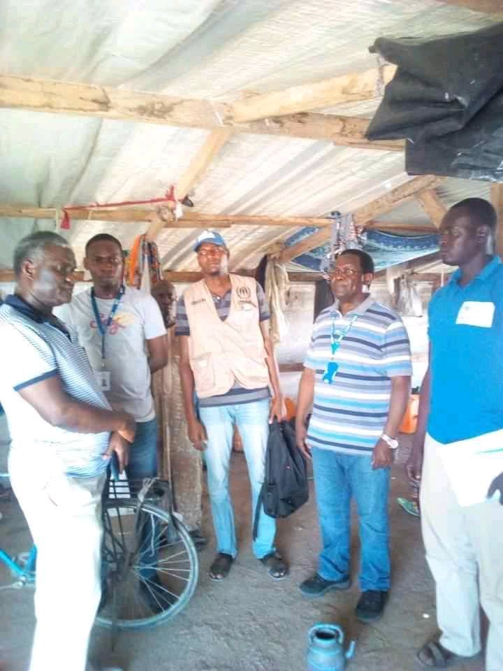 KaumiW's tweet photo. #GISCOR in partnership with UNHCR#
High delegation visit to GISCOR team in Pulka
#Mr. Antonio cahandula
#Mr. Alex kishara
#Dr. Malaika https://t.co/Ds7V3zazPh