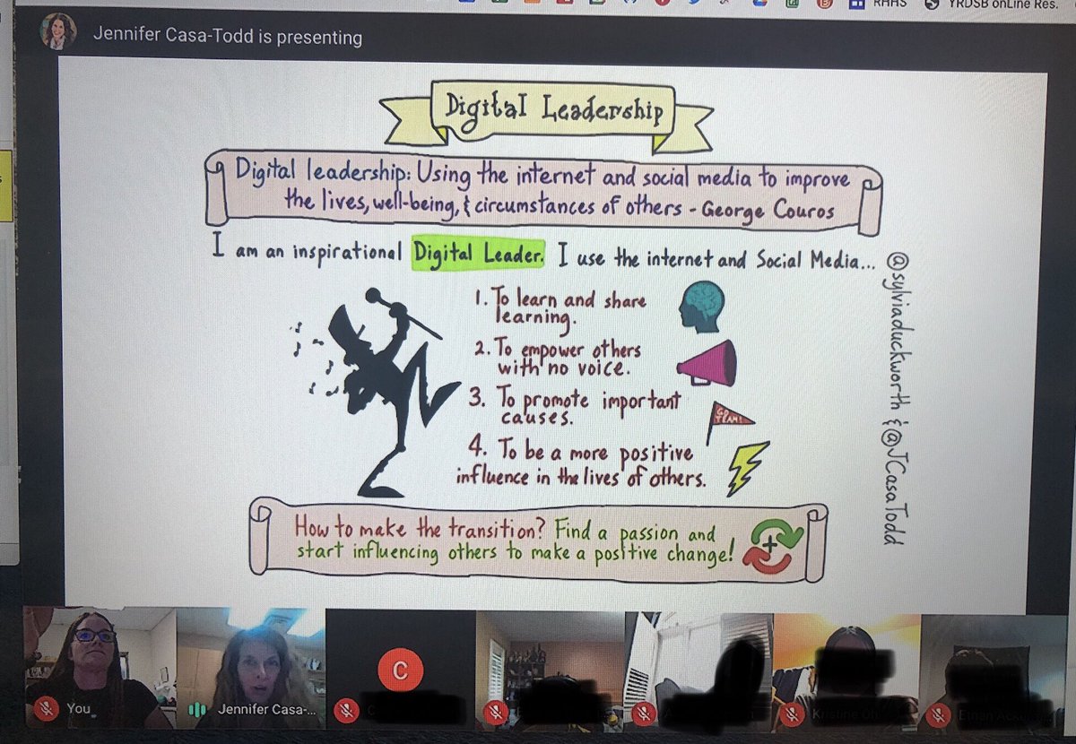 VirtualGiff's tweet photo. A huge thank you to @JCasaTodd for using her lunch. Today to talk to the @RHHS_YRDSB leadership class about using social media for good! https://t.co/Z4AaKuPhHT