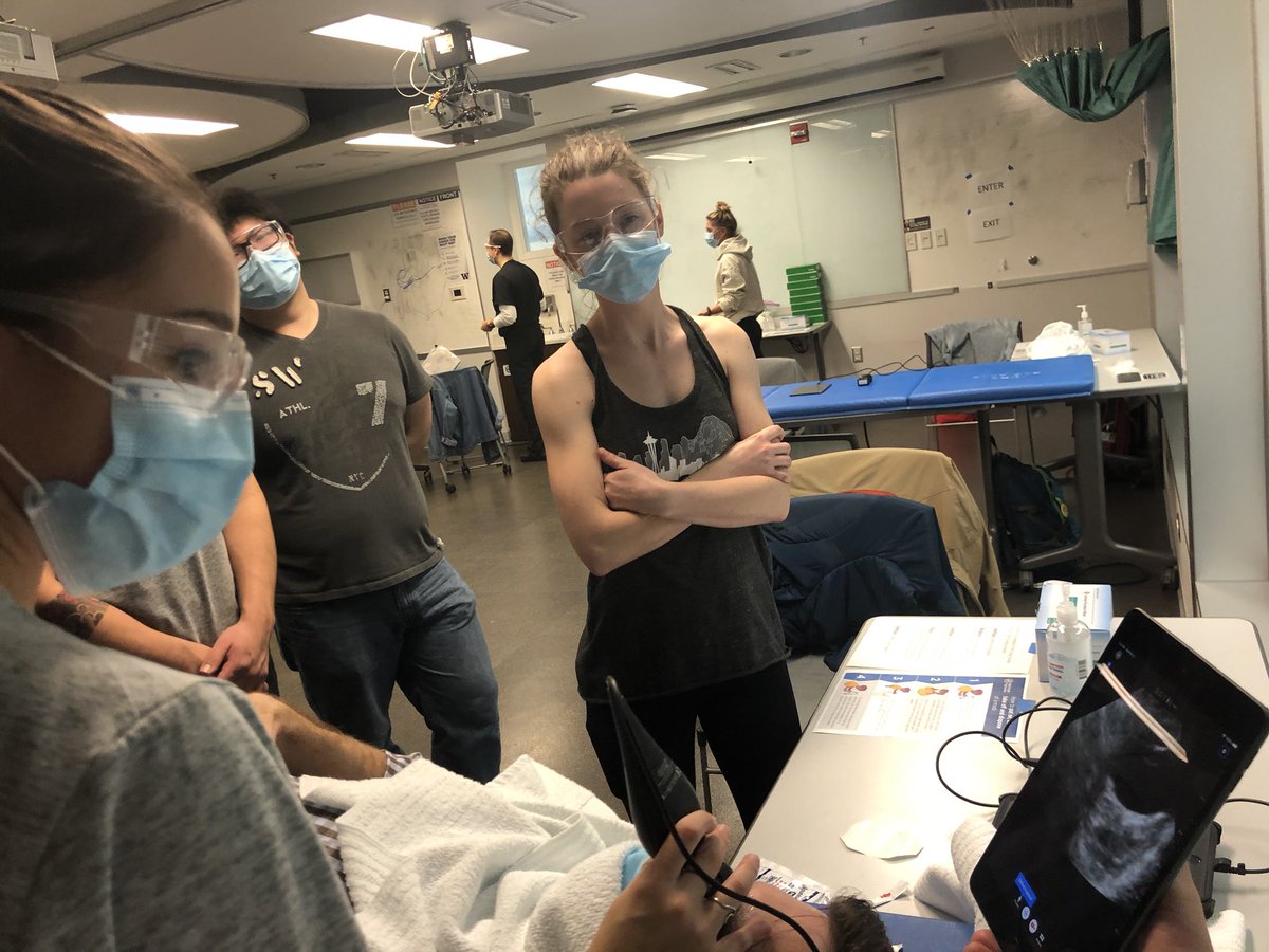 SarahGartnerMD's tweet photo. Loved teaching the med studs @UWMedicine the basics of ultrasound and the HENT exam. Their excitement was fun to be a part of! @UWashEM #Meded #ultrasound https://t.co/lKNxKxtT29