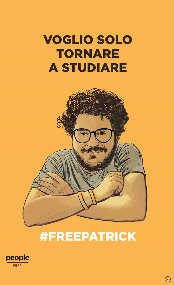 Lu52603367's tweet photo. #PatrickZaki è INNOCENTE. È in carcere in #Egitto da 9 mesi. Lui vuole solo tornare a studiare. L'Italia non può abbandonarlo. @amnestyitalia @GiuseppeConteIT @SenatoStampa @Montecitorio @ellyesse @LaStampa @Corriere @repubblica @welikeduel @DomaniGiornale @BeppeGiulietti https://t.co/FgHjvYChVa