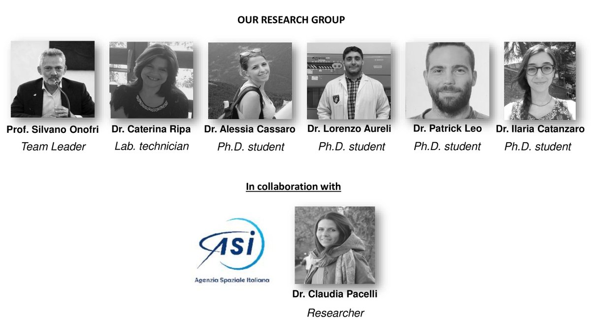 SpaceMycoLab's tweet photo. Lead by Prof. Silvano Onofri, the @SpaceMycoLab of the University of Tuscia has been working for many years on various projects concerning #Astrobiology. Meet here our research group! 🔬 https://t.co/cb2YQFzRes
