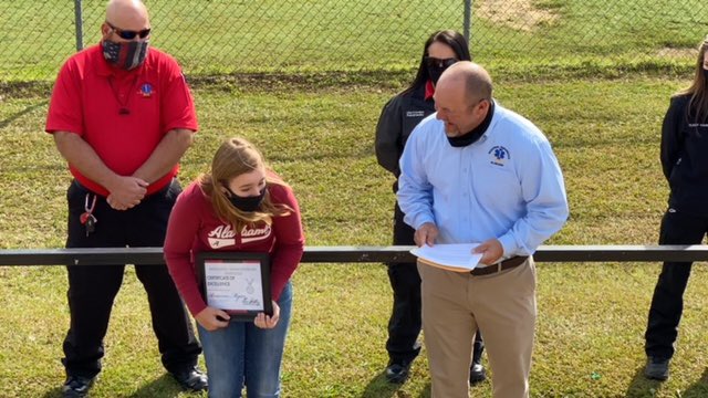 RegParamedics's tweet photo. We presented 12yo Brianna Myers from Lynn School with an award / scholarship to become a paramedic after HS. She helped save a person’s life in need of emergency care on 10/28. We need people like Brianna to work in our industry and stay in our communities. https://t.co/tAhvVzrvHu