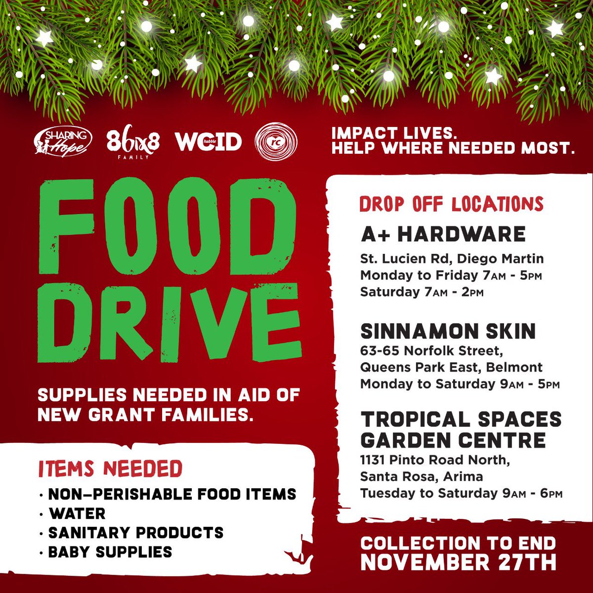 Be1Movement's tweet photo. The @Be1movement in conjunction with #RCOutreach, @86ix8Family, Sharing Hope and Wa Chubble Is Dis have come together for our #Be1FoodDrive in Aid of New Grant Families. ⁣⁣

#Be1movement⁣⁣
#Be1FoodDrive⁣⁣
#RCOutReach⁣⁣
#86ix8Family⁣⁣
#SharingHopeTT⁣⁣
#WCID https://t.co/Vnk13DzEds
