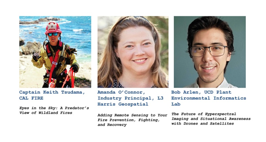RSFire2020's tweet photo. The 1st Annual @ASPRSorg PSW Region #RemoteSensing &amp; #WildlandFire Symposium resumes on Monday at 2:00 PST!
 
Our awesome speakers include: Captain Keith Tsudama (@CALFIREBEU), @asoconnor (@GeoByHarris), &amp; Bob Arlen (UC Davis).
 
Register: https://t.co/QImoMl6FZ8

#RSFire2020 https://t.co/qOwVEDyncI