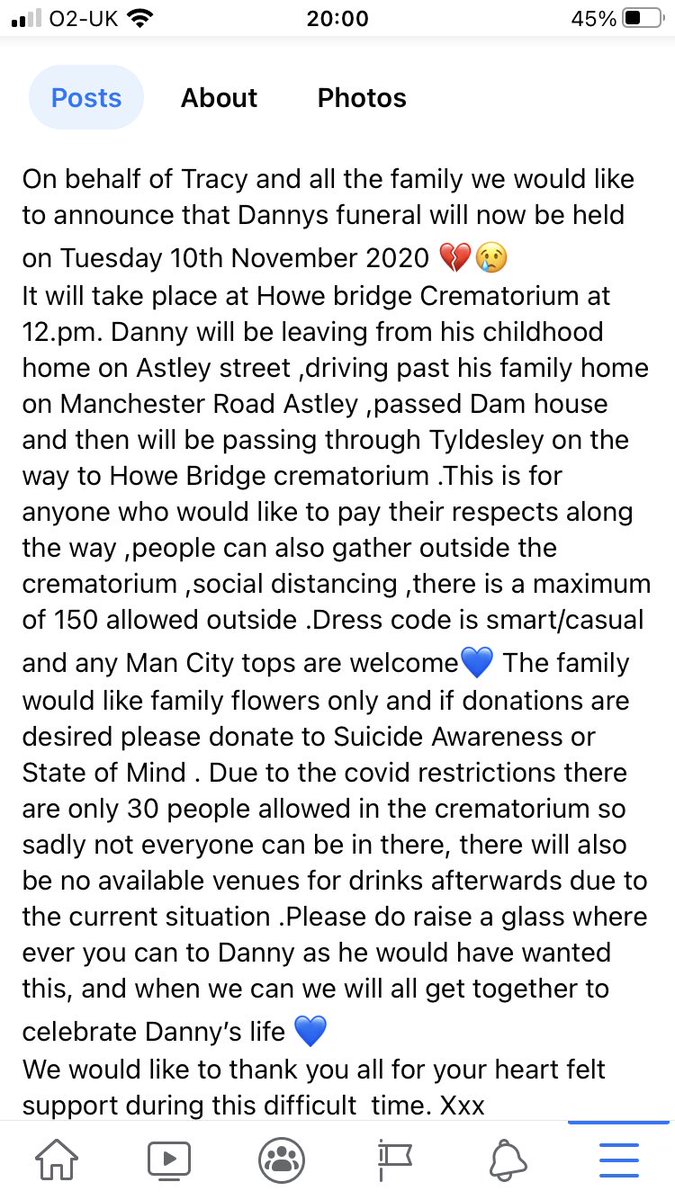 leighminersrl's tweet image. Danny Rigby Funeral details Tuesday 10th November 12pm at Howe Bridge crematorium #RIPDannyRigby 💛🖤