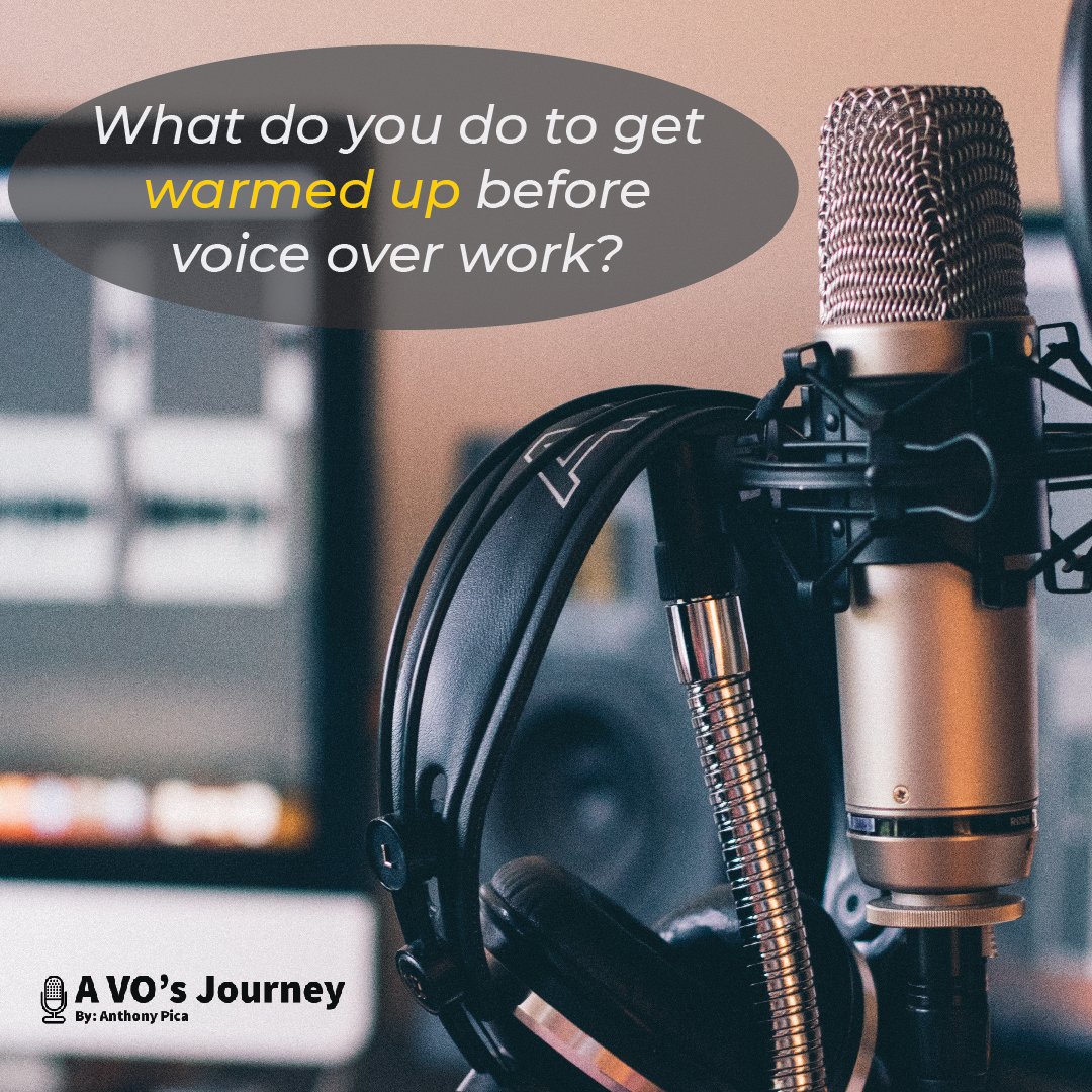 AVOsJOURNEY's tweet photo. What do you like to do to get warmed up before voice acting?

#voice #theatrelove #workingactor #actingskills #actingaudition #voiceoverartist #loveacting #voiceartist #auditions #actor #actorslife🎬 #voiceoveractor #acting #voiceactor #actinglife #narrator #actingcoaching https://t.co/AnKh3dQm6J