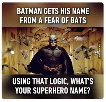 themoonenchant's tweet photo. Tell us what your Super Hero name would be? 

Small Talk Girl? 
Unexpected Touch Woman?
Goblin man?

#fridayfunny
#themoonenchantress https://t.co/fWnvQxsSQh