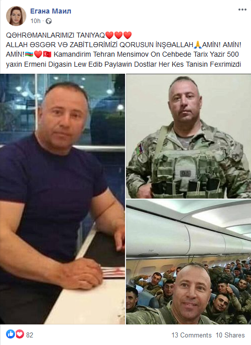 1/4 In this photo shared on Facebook by Azerbaijani users is a unit of special forces departing from Nakhichevan to "mainland"  #Azerbaijan on a civilian (!!!) Airbus passenger plane of "Azerbaijani Airlines"