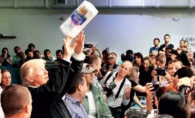 This is a man from a US common wealth that Trump’s administration abandoned during their time of need. This man made a mockery of your people. Reminder: