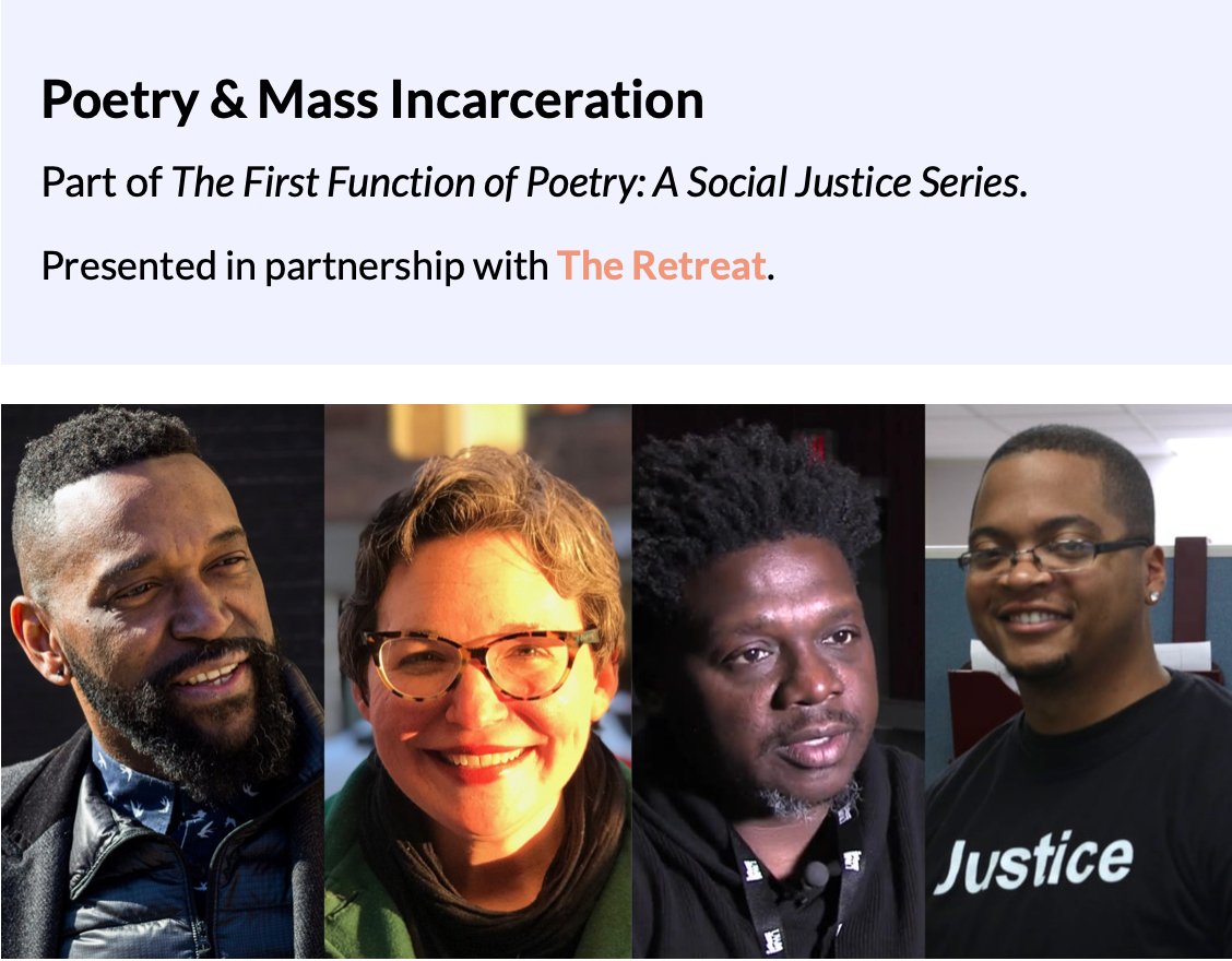 umichPCAP's tweet photo. Wednesday, November 18th be sure to hear our former director Ashley Lucas discuss "Poetry &amp; Mass Incarceration" with three other talented poets, writers, and activists. 

(discussion and Q&amp;A via zoom)
#poetry #massincarceration #rewritingreform #socialjustice #woodlandpattern https://t.co/kJLpuXpAlL