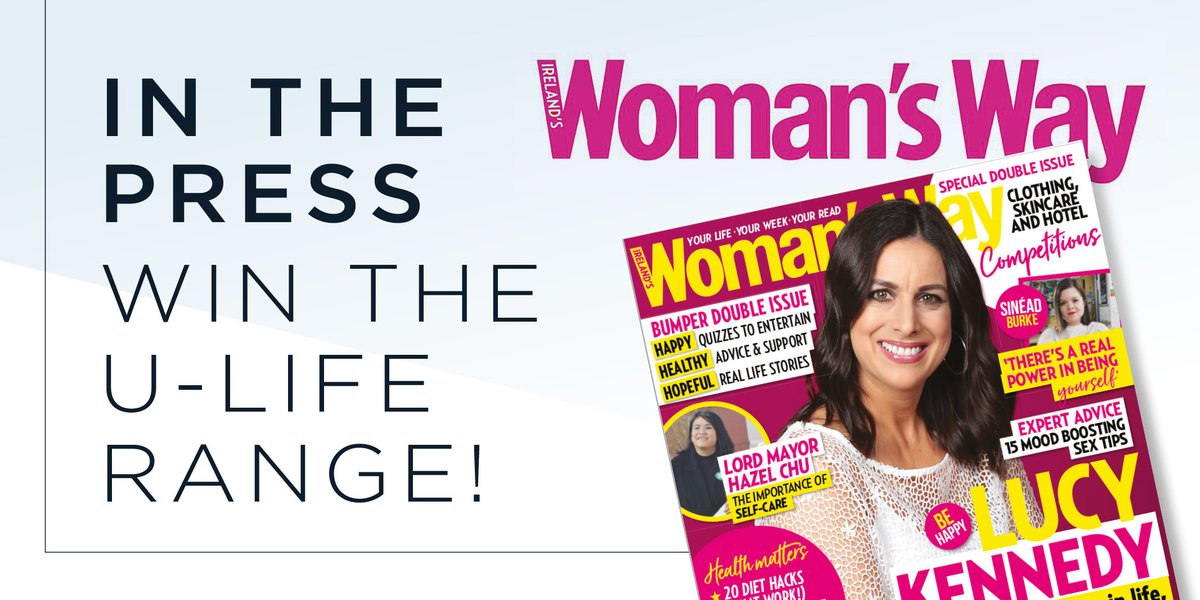 RELIFEIrl's tweet photo. Pick up your copy of this week's @Womans_Way for your chance to win the U-Life range! #MySkinSaysHowIFeel #Eczema #Dermatitis #DryAndSensitiveSkin #Psoriasis #RelifeSkincare #Skincare #TreatProtectCleanse https://t.co/u1SLng9YUT