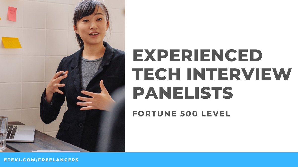 eTeki_Inc's tweet photo. By joining us an expert technical interviewer you're helping companies build innovative teams.
β‘οΈ https://t.co/6yLKkoMvgL
#fortune500 #techinterview #technicalinterviews #techhiring #technicalhiring #techrecruiting #recruiting #interviewpanel #interviewpanelists https://t.co/b1HIwmKx70