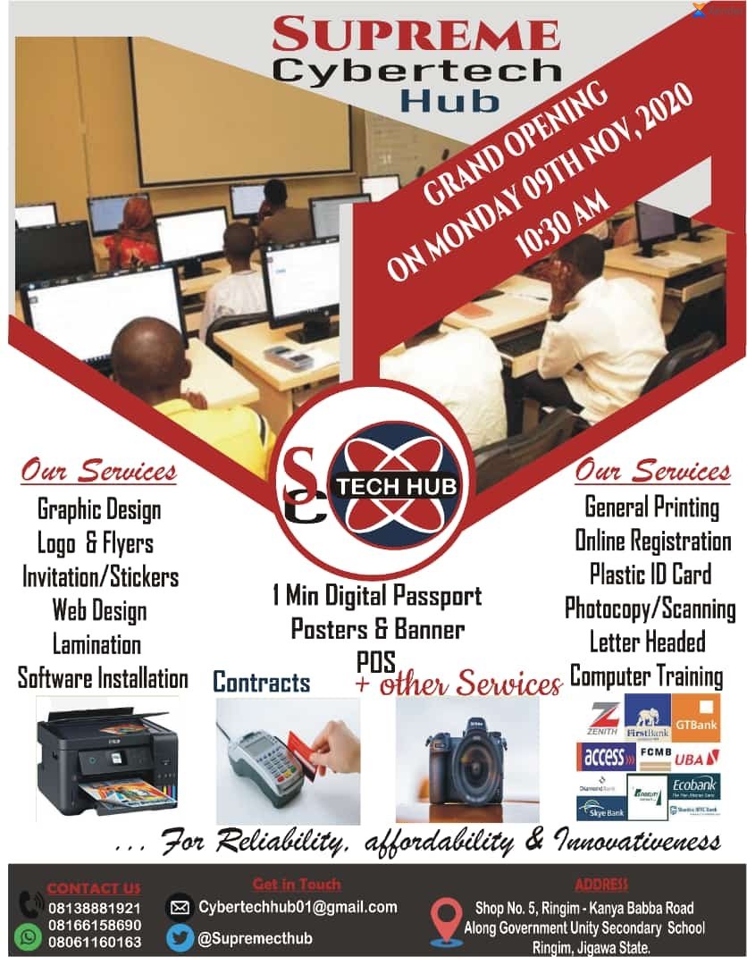 ukyringim's tweet photo. YOU ARE ALL INVITED @SupremeCTHub
@Jigawa_Connect
@dbelloringim
@Ringim212
@MSRingim 
@Ringim_Emirate
@jidaw 
@Jigawa_YC 
@NITDANigeria 
@ngrinnovation 
@DrIsaPantami 
@KashifuInuwa 
@DrSamboMagaji https://t.co/Vxk3wK3YMa
