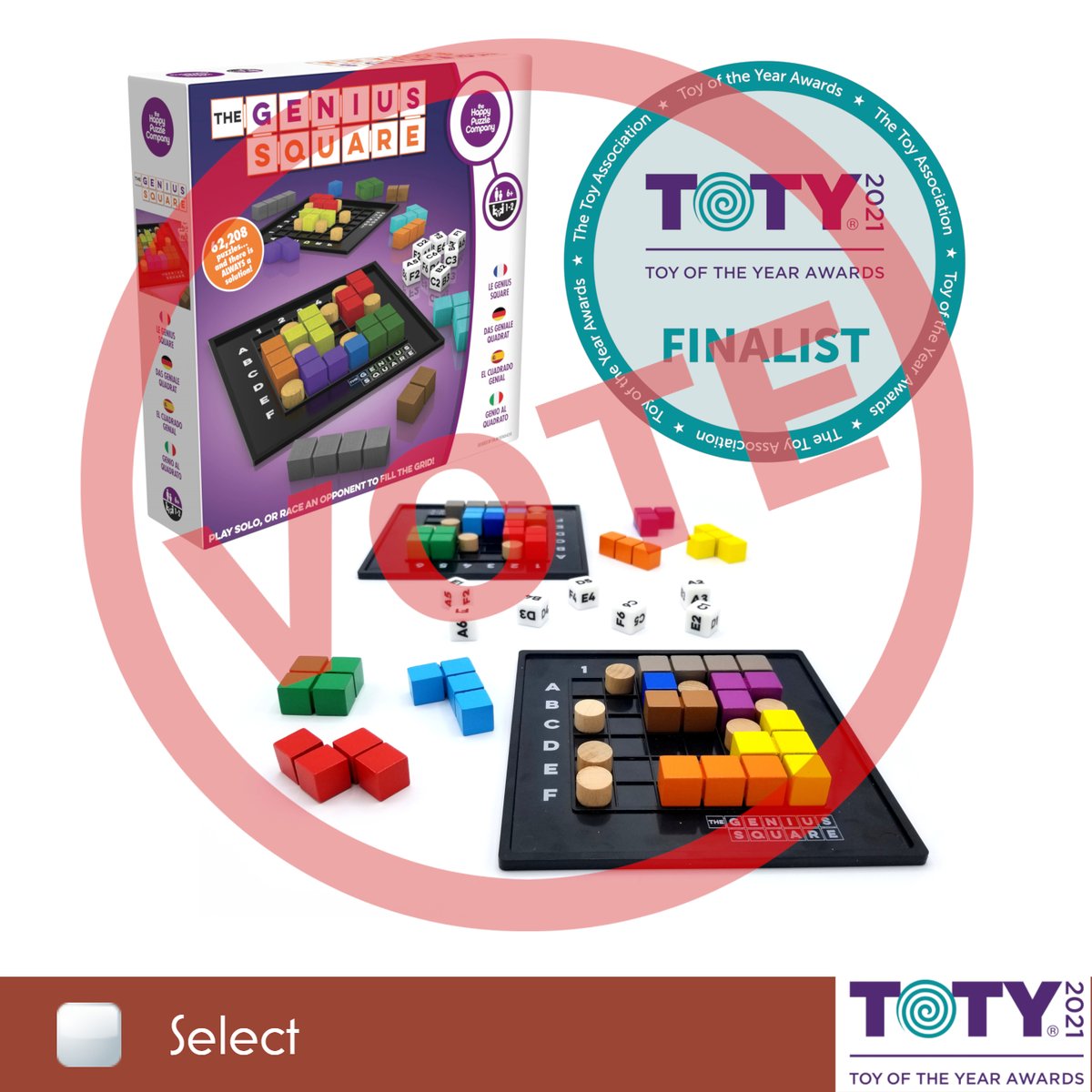 MukikimToys's tweet photo. ๐จ๐จ We Need Your Vote ๐จ๐จ
Vote for "The Genius Square" until 01/05/21๐
https://t.co/OGnJJdNZf5
@TheToyAssoc @happypuzzle
#MukikiMToys #Mukikim #TOTY #toyoftheyear #gameoftheyear #geniussquare #boardgames #familyboardgames #boardgamenight https://t.co/1SRNnJ7PKO