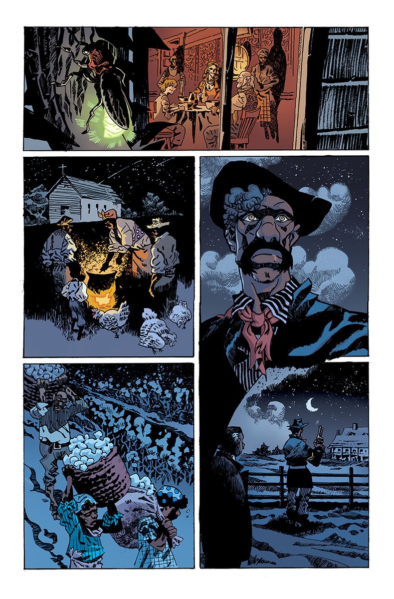REDFORK colors by the incomparable Giulia Brusco whom  @TKOpresents readers will remember from her colors for both GOODNIGHT PARADISE and THE 7 DEADLY SINS. Just an incredible talent, hard worker, & lovely person.