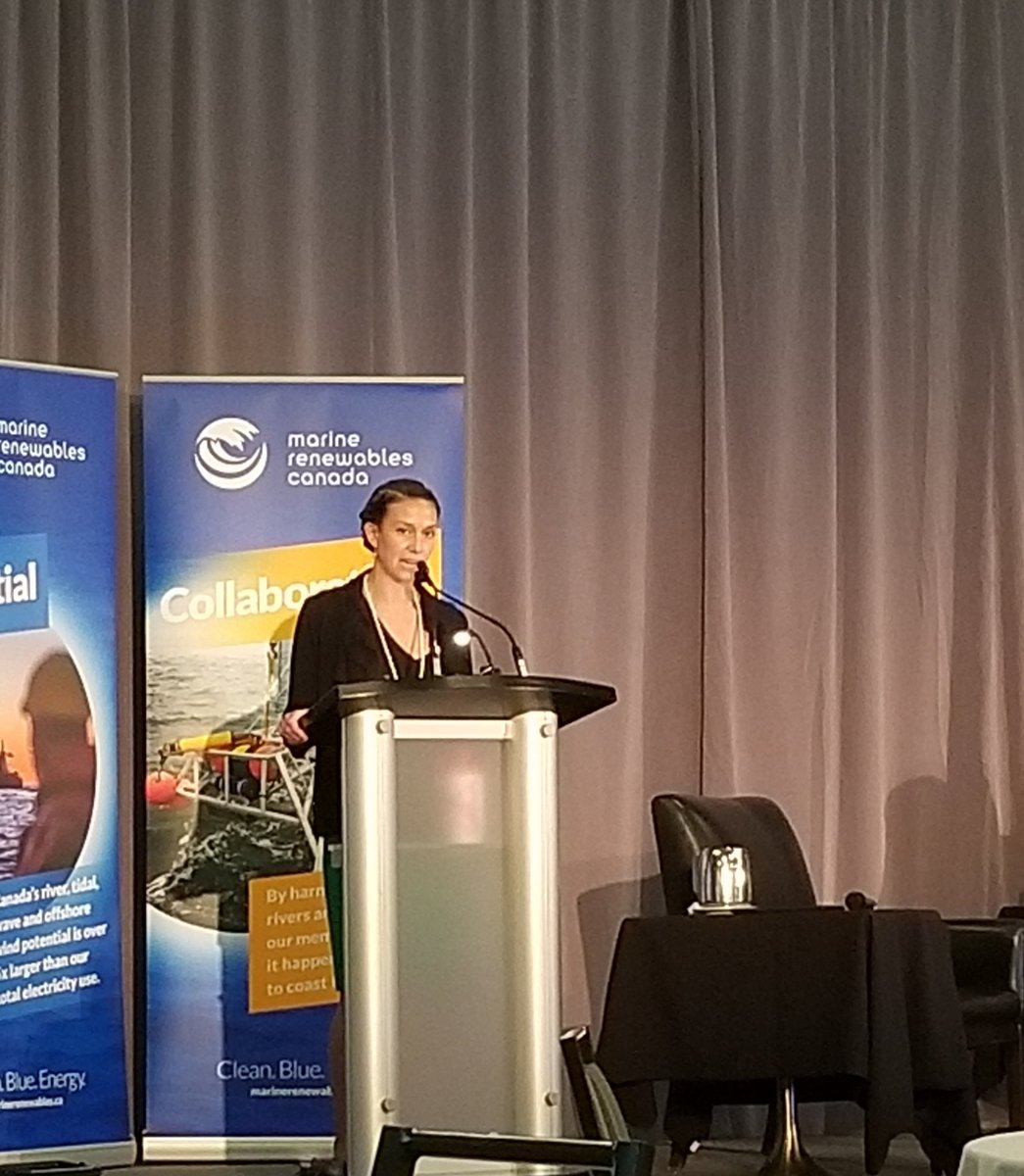 Sustain_Marine's tweet photo. Courtney Trowse, @sustainocean, speaking during the #MRCFallForum2020 final session today, Growing Canada's Blue Economy with Marine Renewable Energy @Canadian_MRE #cleangrowth https://t.co/pS2ScRlykl