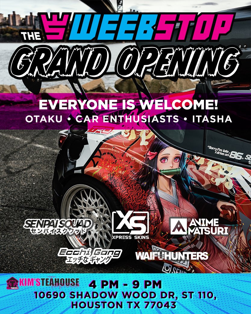 Weeb Stop Grand Opening! We will be selling drinks so come check us out! <a href="/SenpaiSquadNet/">Senpai Squad</a>