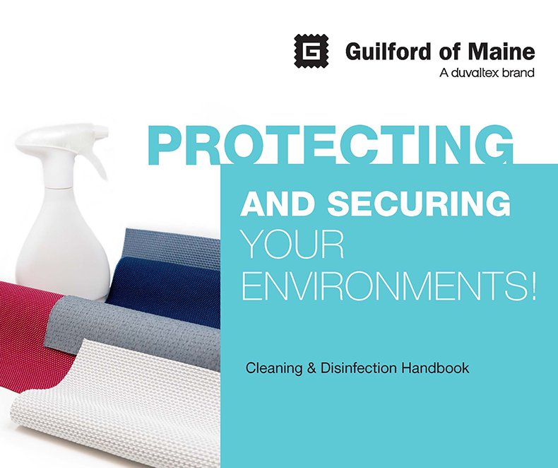 OpenPlanSystems's tweet image. Our textile partners at @GuilfordofMaine have provided a useful guide to ensure panel fabrics are properly cleaned and disinfected for a safer work environment.  
Check out their handbook in the link below! 
ow.ly/CzCh50CczCQ

#clean #guilfordofmaine #openplansystems