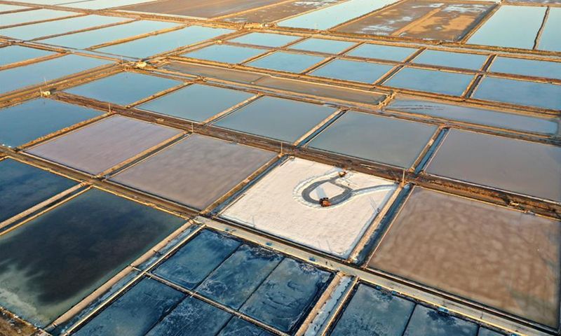 PDChina's tweet photo. In pics: the #salt field in Qingdao, E China's Shandong has recently entered the #harvest season. https://t.co/8bfHGRhVAE