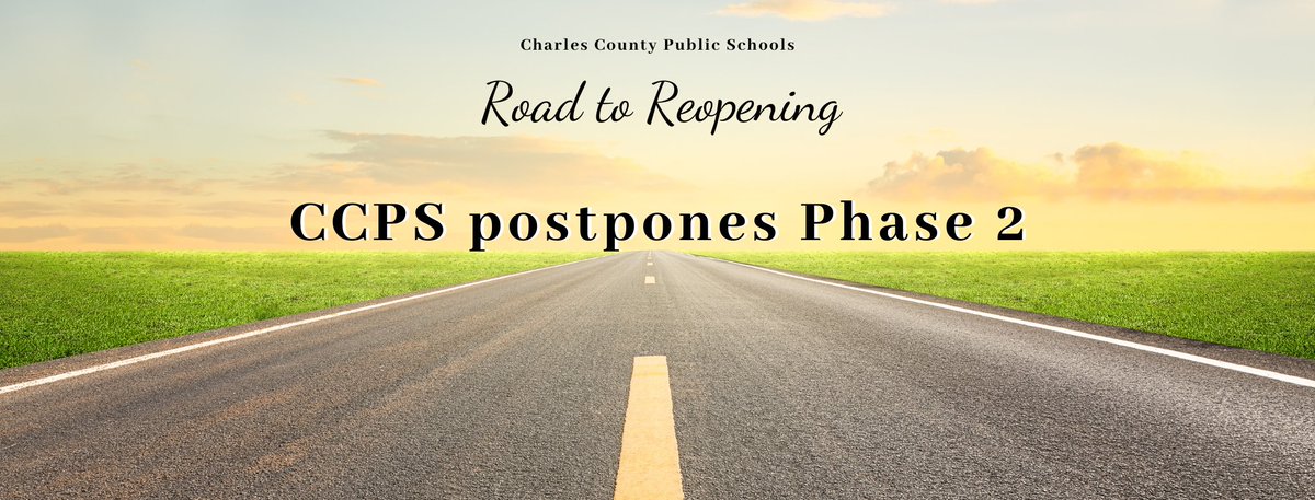 CCPS's tweet photo. CCPS postpones Phase 2 — which was set to start Monday, Nov. 9. 

For more details, go to https://t.co/jBBiRvlmbS https://t.co/zn2jLQzIyf